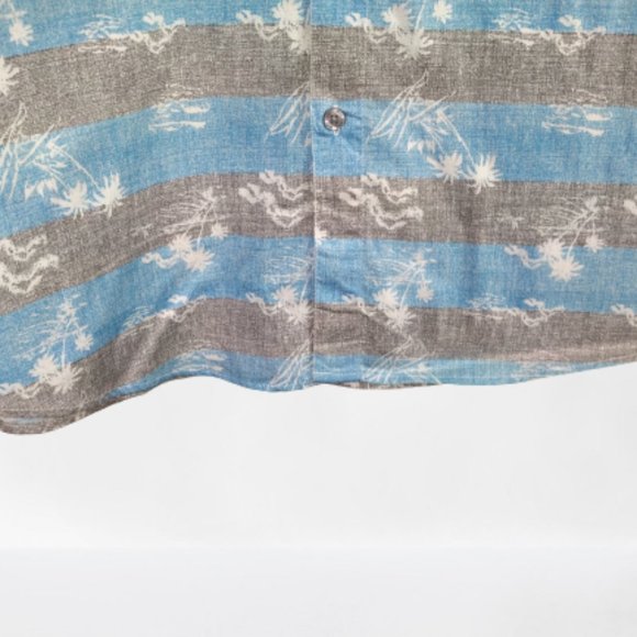 Molokai Surf Co Men's Hawaiian Print Shirt Size L - Picture 7 of 11